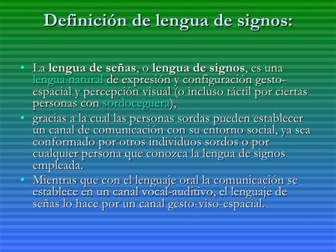 Powerpoint Lengua De Signos Inglesa Y Castellana De ...