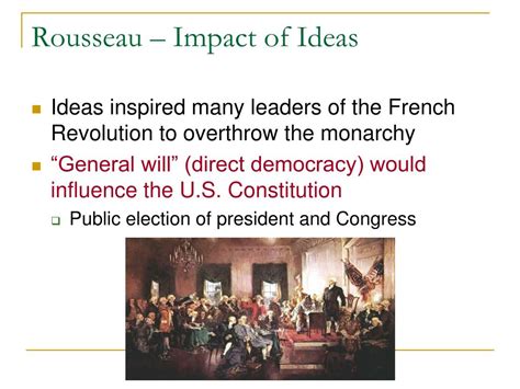 PPT   Rousseau and Montesquieu: The Impact of Their Ideas ...