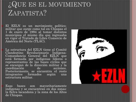 PPT   Una Mirada al movimiento Zapatista PowerPoint ...