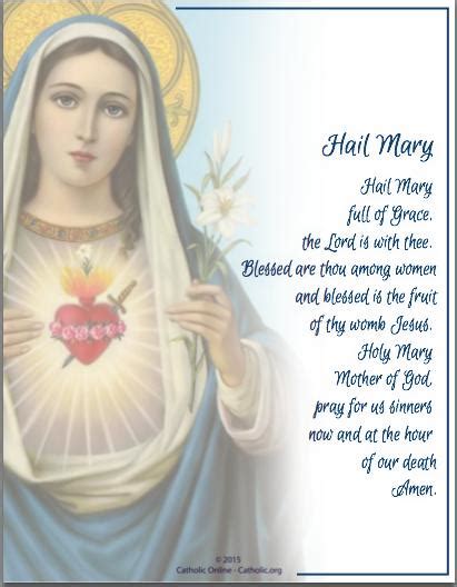 Prayers   Hail Mary | CatholicOnline.Shopping | FREE Ship ...
