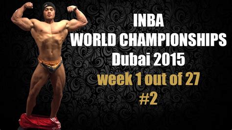 Pre contest INBA Natural Bodybuilding World s Dubai 2015 ...