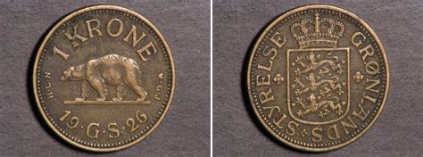 Precios de Monedas: 1 Krone Groenlandia 1926 precio