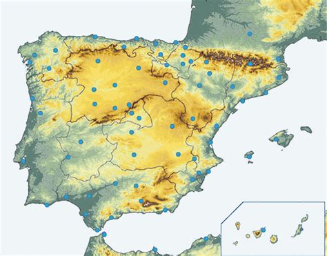 Predicción por localidades  Península Ibérica, Baleares y ...