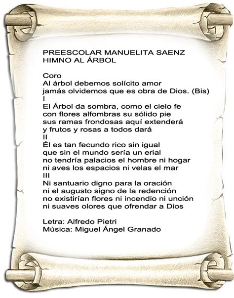 PREESCOLAR MANUELITA SAENZ: Himnos