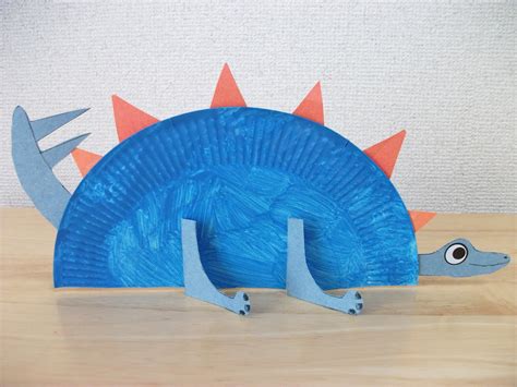 Preschool Crafts for Kids*: Paper Plate Stegosaurus ...