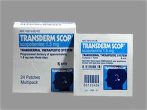 Prescription Drugs T   Transderm Scop   Transderm Scop 1.5 ...