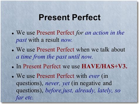 Present Perfect and Past Simple   ppt video online download