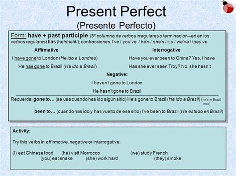 Present Perfect  Presente Perfecto    ppt video online ...
