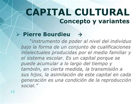 Presentación capital cultural y reproducción social