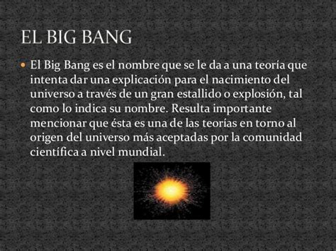 Presentacion del big bang