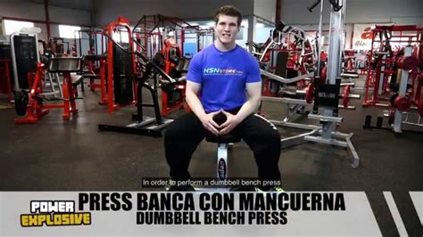 Press Banca con Mancuernas / Dumbbell Bench Press   HSN ...