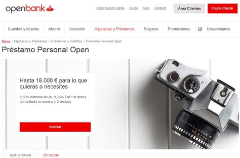 Préstamo Personal Open de Openbank