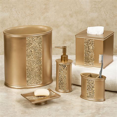 Prestigue Champagne Gold Mosaic Bath Accents