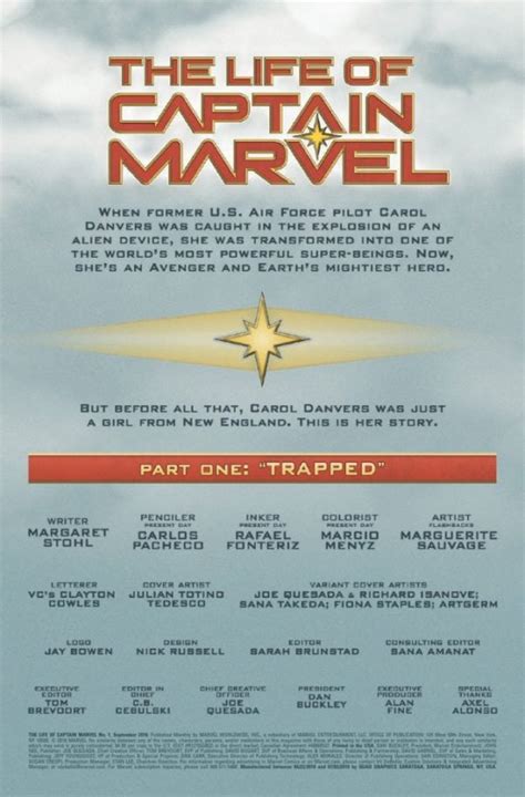 Preview of The Life of Captain Marvel #1