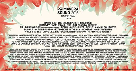 Primavera Sound 2016 Line up