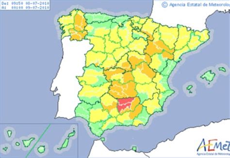 Primera alerta roja del verano por calor en Jaén ...