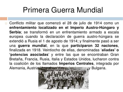 PRIMERA GUERRA MUNDIAL  1914   1918