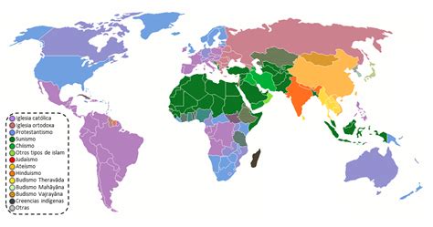 Principal religión de cada país de Asia | Saber es práctico