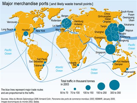 Principales puertos de mercancías del mundo – La Cartoteca