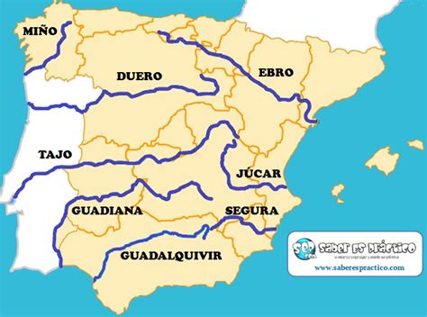 Principales ríos de España  con mapa  | Saber Es Práctico