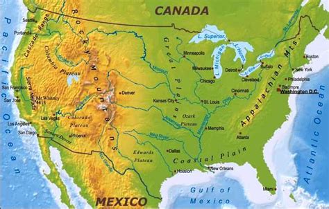 Principales ríos de Estados Unidos   Estados Unidos mi país