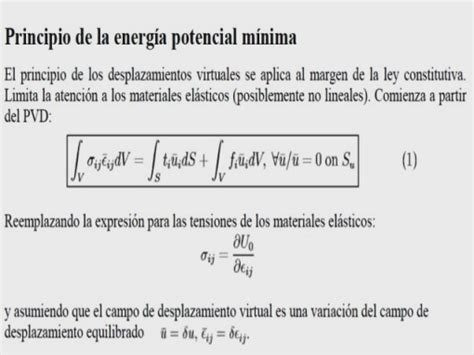 Principio de energía potencial mínima   Energía potencial