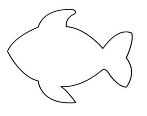 Printable Fish Pattern Template | Thứ cần mang | Pinterest ...