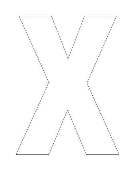 Printable Letter X Template! Letter X Templates are ...