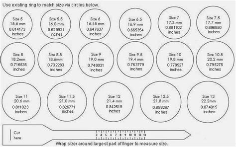 Printable Ring Sizer Pictures to Pin on Pinterest   PinsDaddy