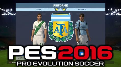 Pro Evolution Soccer 2016 Liga Argentina Kits   YouTube
