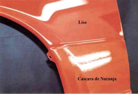 problemas al pintar un coche: piel de naranja piel naranja ...