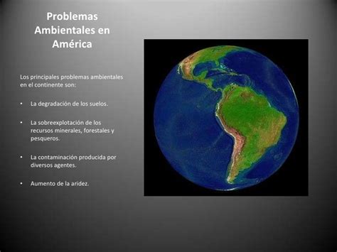 Problemas ambientales en américa