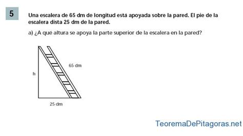 Problemas de aplicación del Teorema de Pitágoras | Teorema ...
