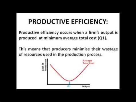 Productivity and Efficiency   Economics AS Level Unit 1 ...