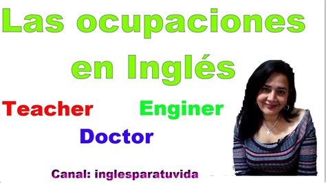 Profesiones y Ocupaciones en Inglés   CURSO DE INGLES ...