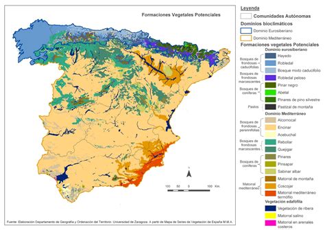 Profesor de Historia, Geografía y Arte: Vegetación en España