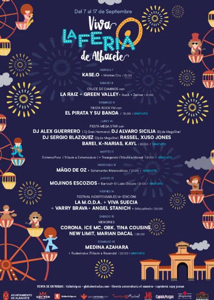 Programa Fiestas Albacete 2018   La Guía W   La Guía ...