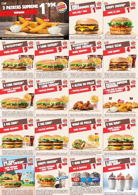 promociones ofertas burger king febrero 2017 chollos ...