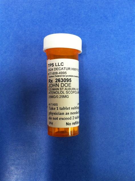 Propranolol and Scopolamine Tablets   FDA prescribing ...