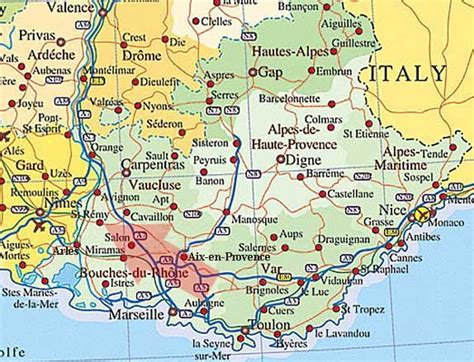 provence maps | Provence France Map | Places to Visit in ...