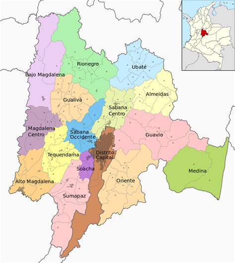 Provincias de Cundinamarca   Wikipedia, la enciclopedia libre