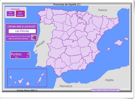 Provincias de España   Juego de Geografía de Primaria y ...