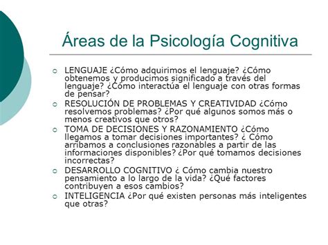 PSICOLOGÍA COGNITIVA La Psicología Cognitiva trata el ...