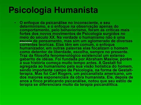 psicologia humanista