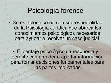 Psicologia juridica y forense en el abuso infantil