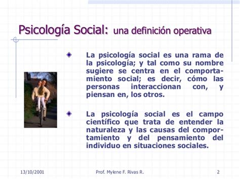 Psicología social Definiciones