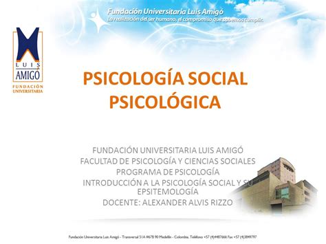 PSICOLOGÍA SOCIAL PSICOLÓGICA   ppt descargar