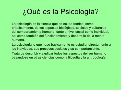 Psicología y psiquiatría