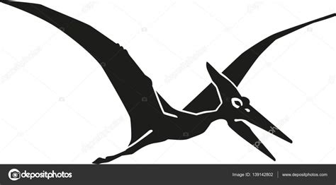 Pterosaurio de dinosaurio pteranodon — Vector de stock ...