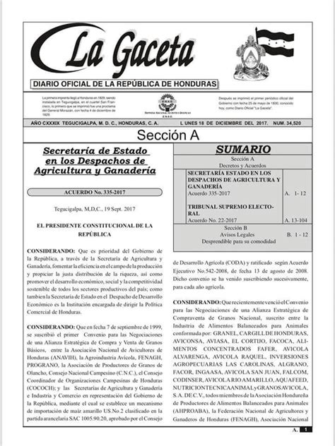 Publican en La Gaceta el resultado de las elecciones en ...